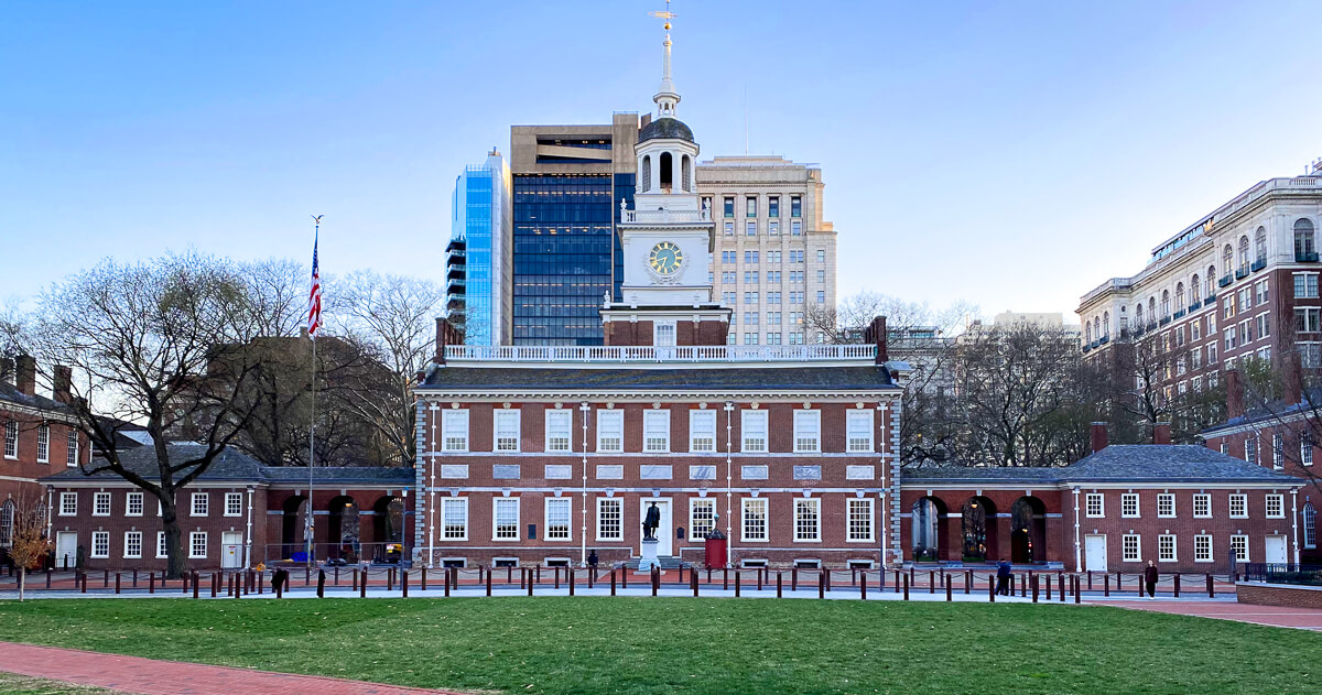 Independence Hall in Philadelphia, PA